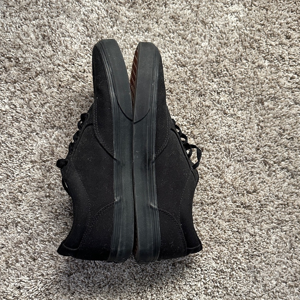 Vans All-Black Canvas Low-Top Sneakers